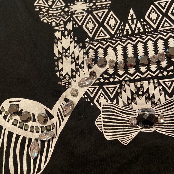 Striped jeweled skeleton tank top. - Picture 12 of 12